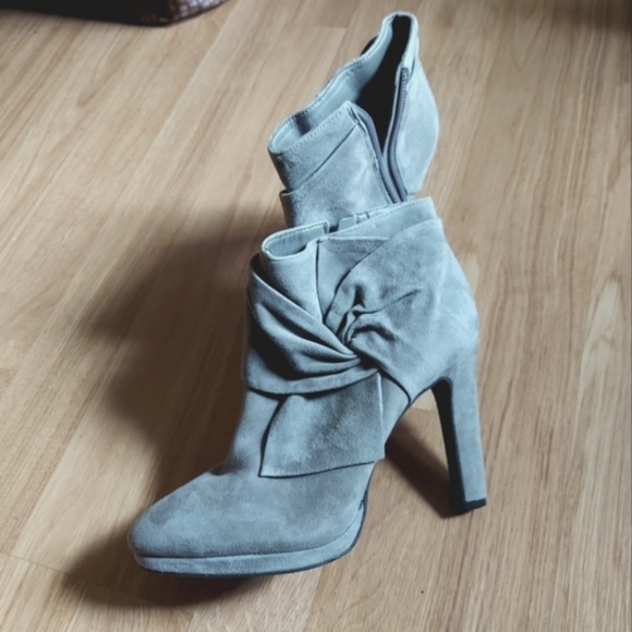Gianni Bini Suede Heel Booties - Picture 2 of 15